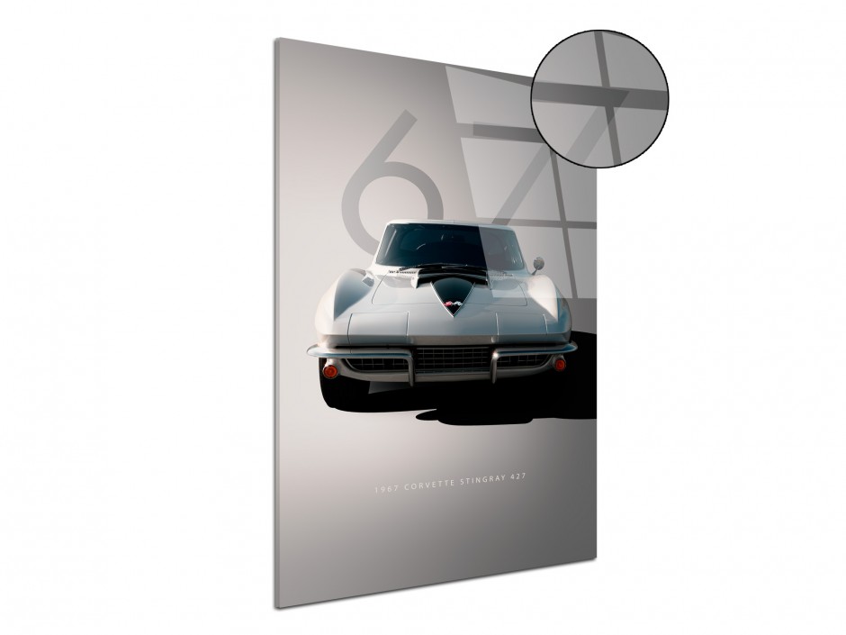 Tableau Plexiglas Corvette Stingray 427 1967
