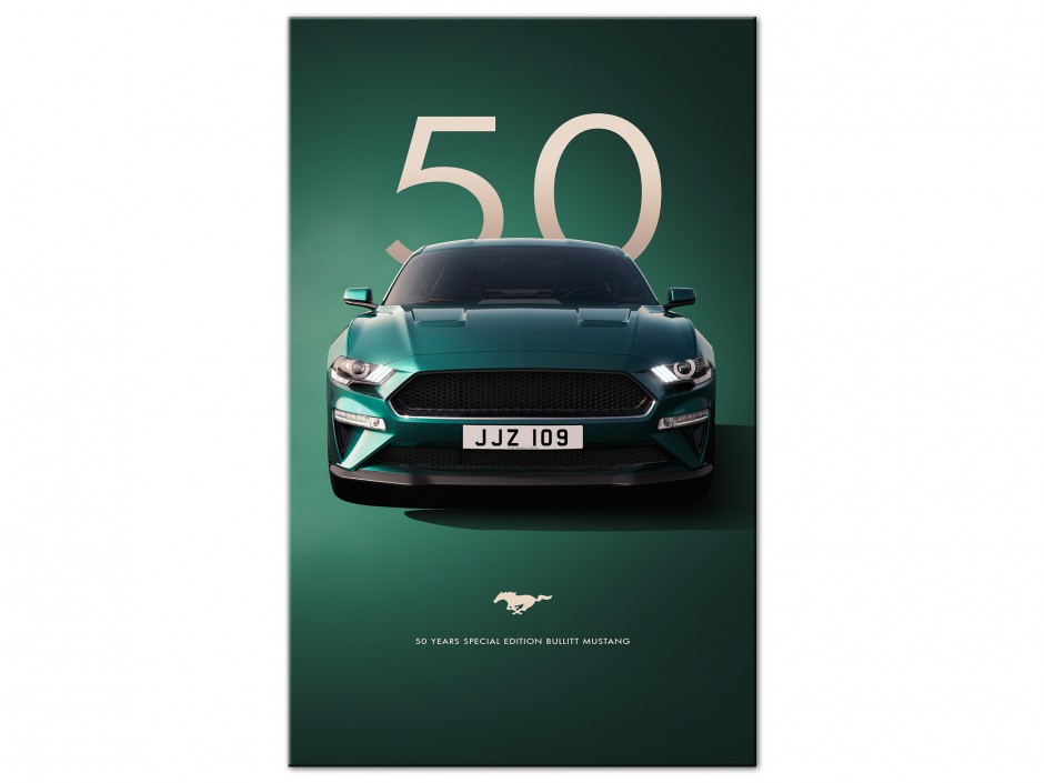 Tableau Aluminium Mustang Bullitt 50th Edition
