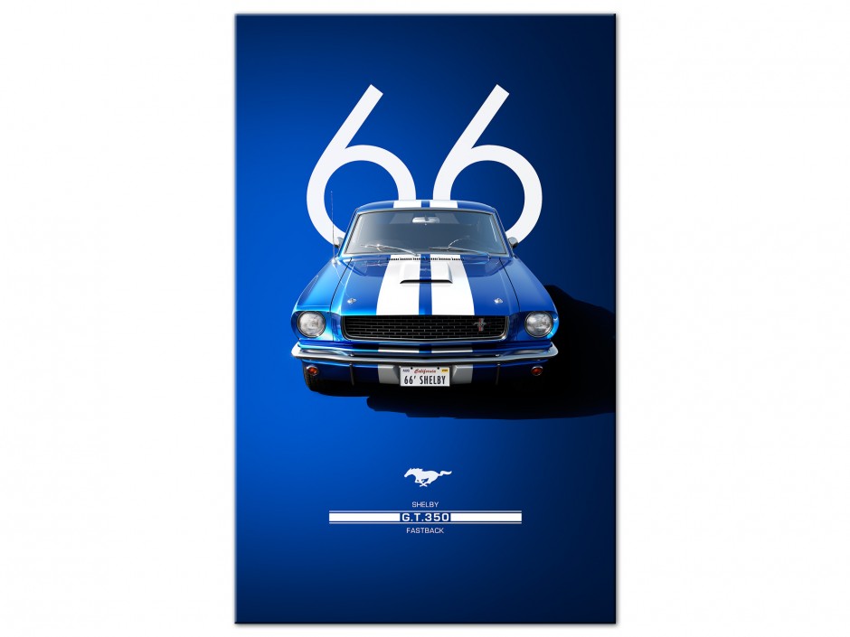 Tableau Aluminium Mustang Shelby GT350 1966