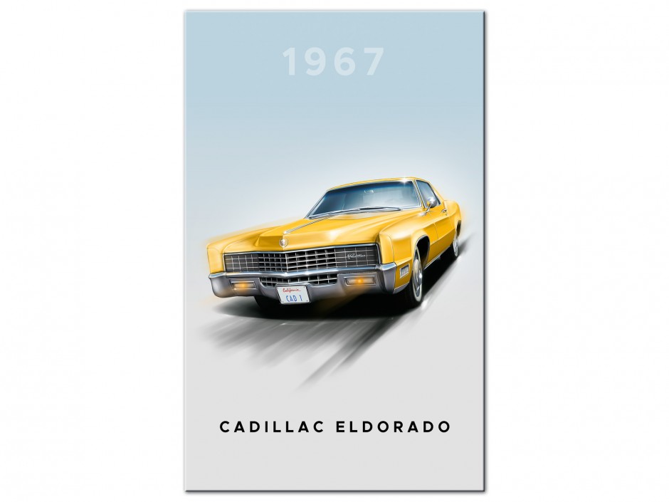 Tableau Aluminium Cadillac Eldorado 1967