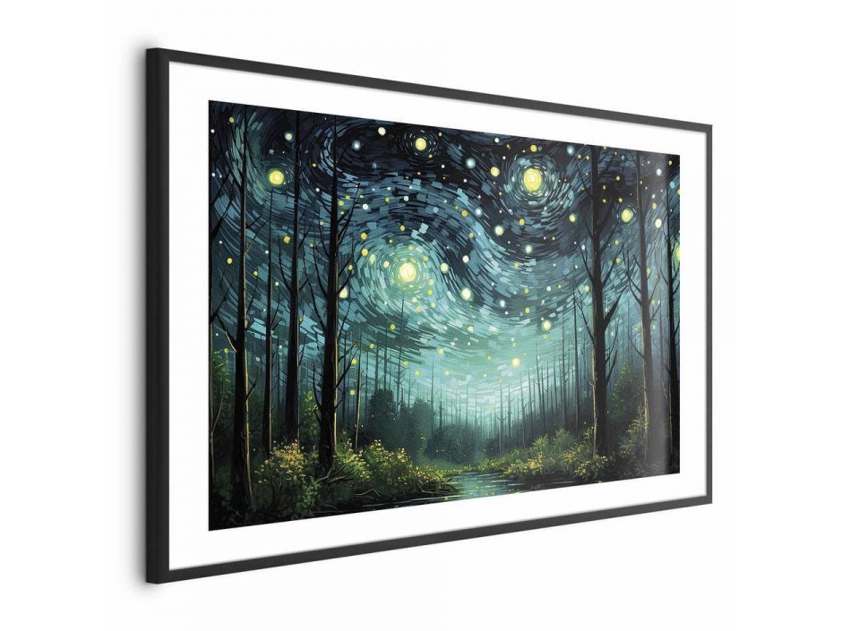 Poster - Starry night - a contemporary version of Van Goghs night sky