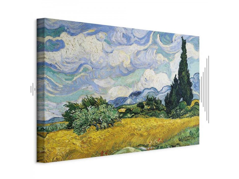 Tableau - Vincent Van Gogh – Wheat Field with Cypresses