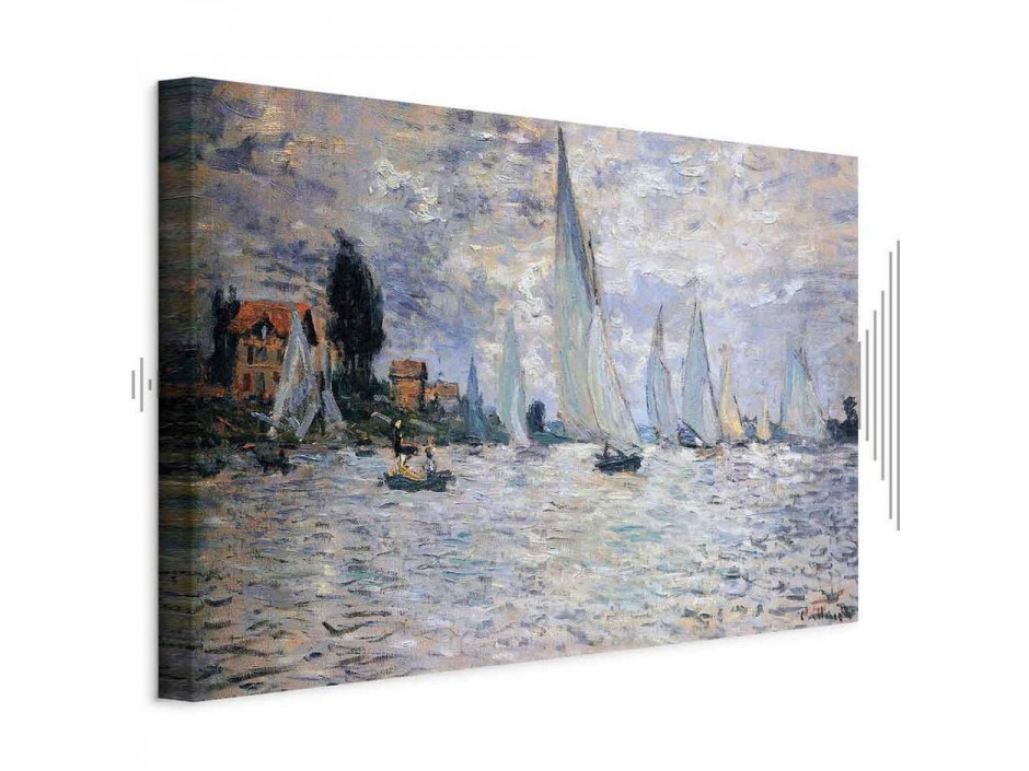 Tableau - Claude Monet - Sailboats, Regatta in Argenteuil