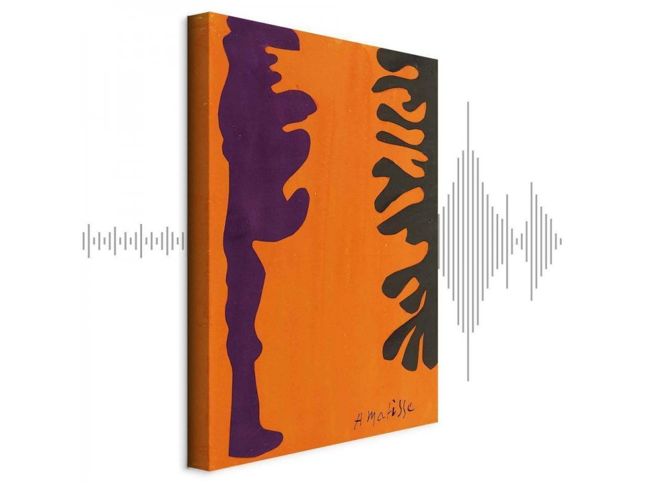 Tableau - Henri Matisse – Black and Violet Arabesques on Orange