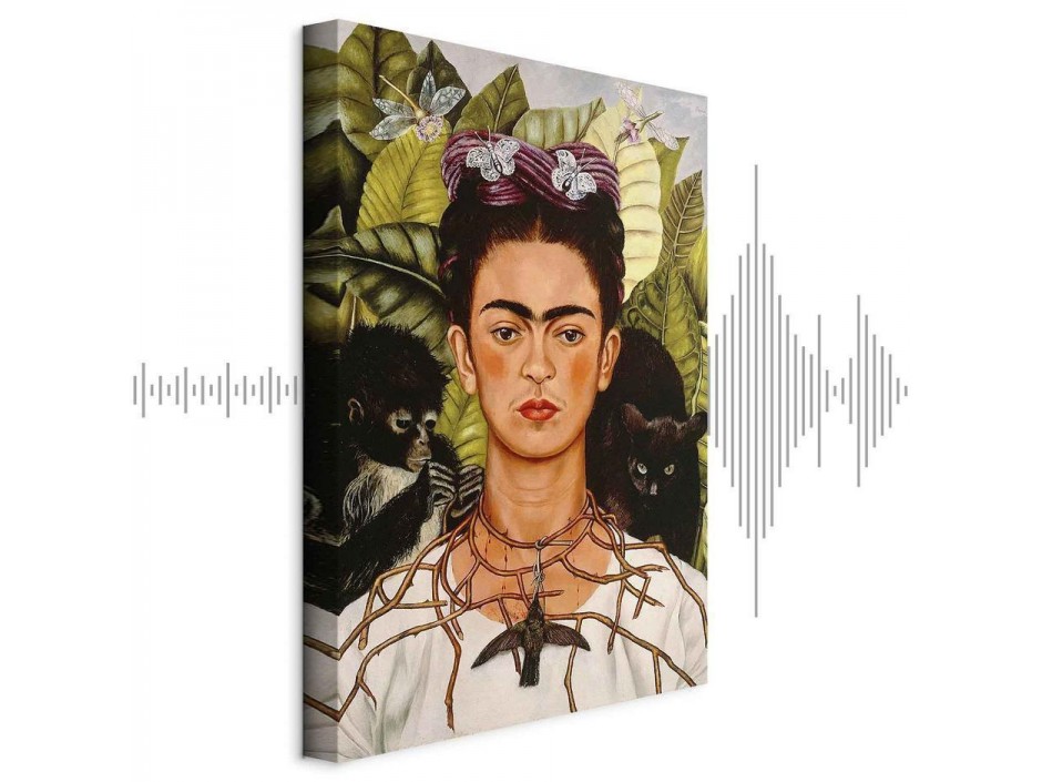 Tableau - Frida Kahlo – Self-Portrait with Thorn Necklace and Hummingbird