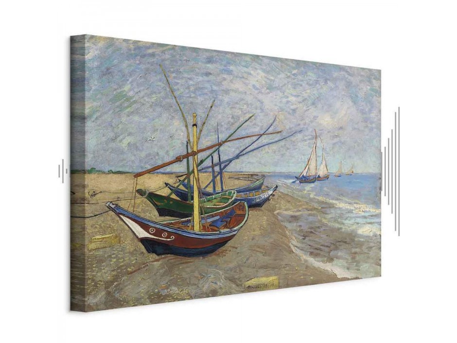 Tableau - Vincent van Gogh – Fishing Boats on the Beach