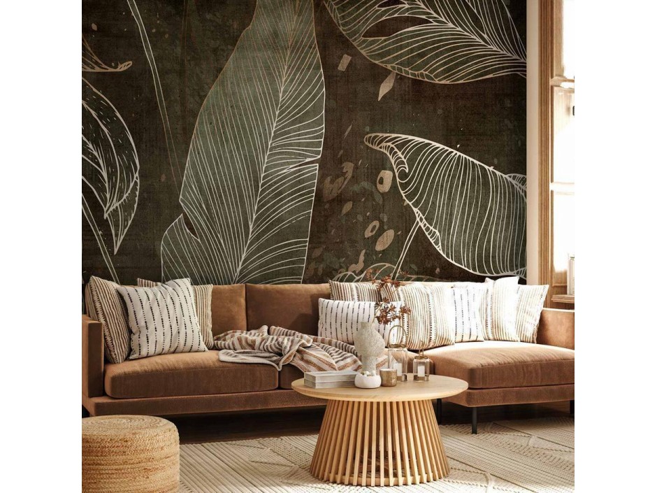 Papier peint - In a labyrinth of leaves