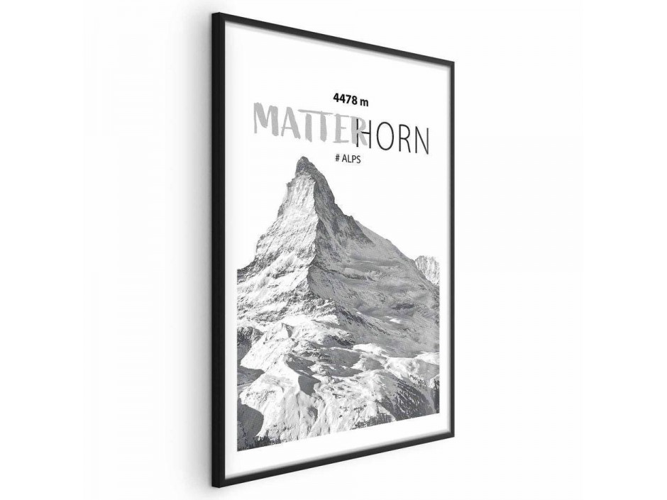 Poster - The majestic Matterhorn mountain peak, crown of mountains, mountain landscape