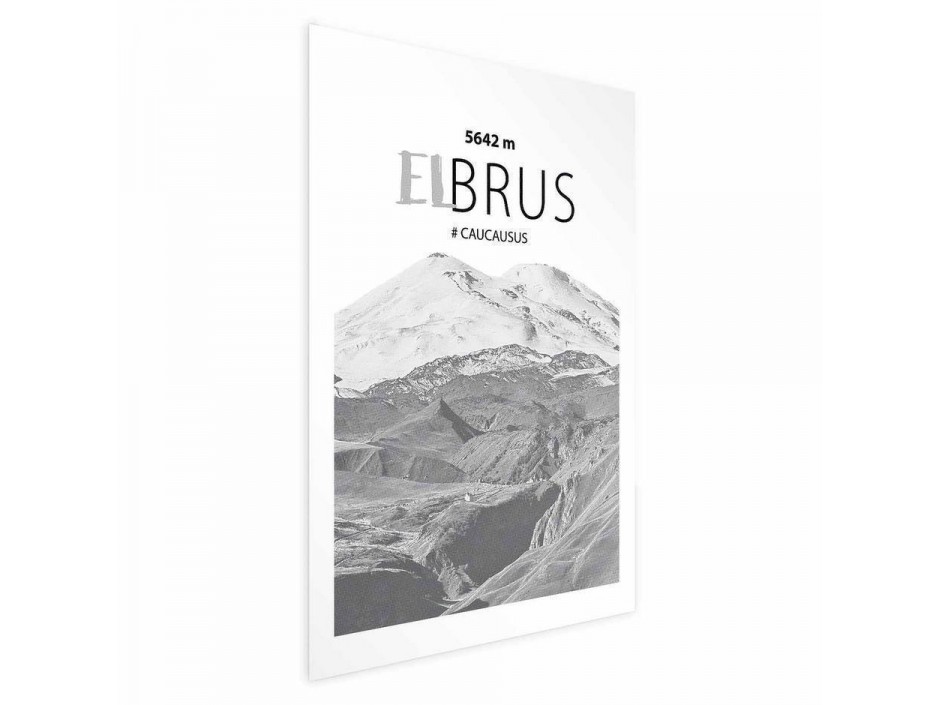 Poster - Majestic mountain peak Elbrus mountain crown mountain landscape