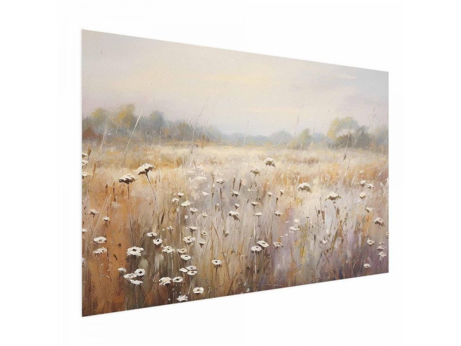 Poster - Impressionist meadow – field landscape in a pastel colour palette