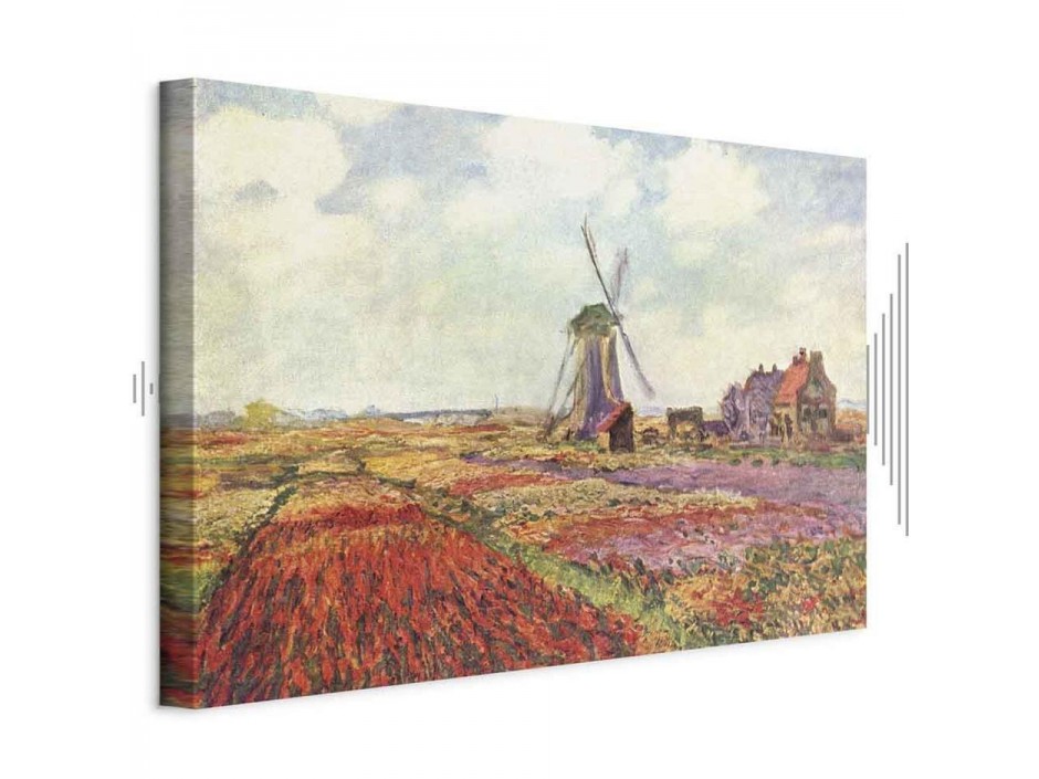 Tableau - Claude Monet – Tulip Fields with Windmill