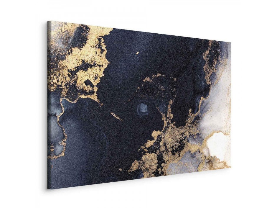 Tableau - Marble and navy blue – abstract textured pattern inspired by the starry sky