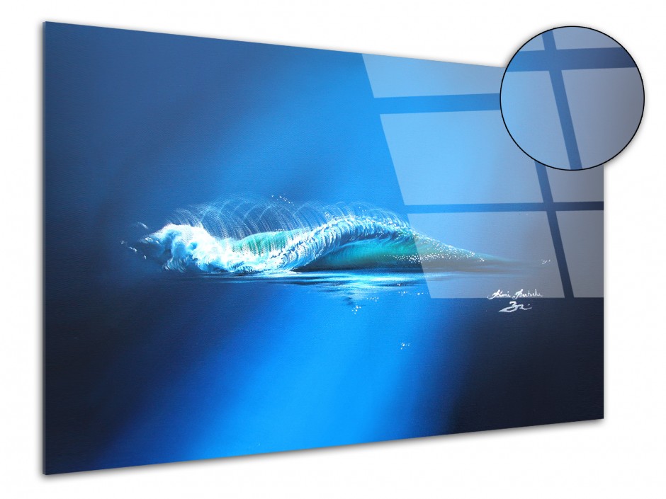 Reproduction tableau Plexiglas Rémi Bertoche Blue Wave