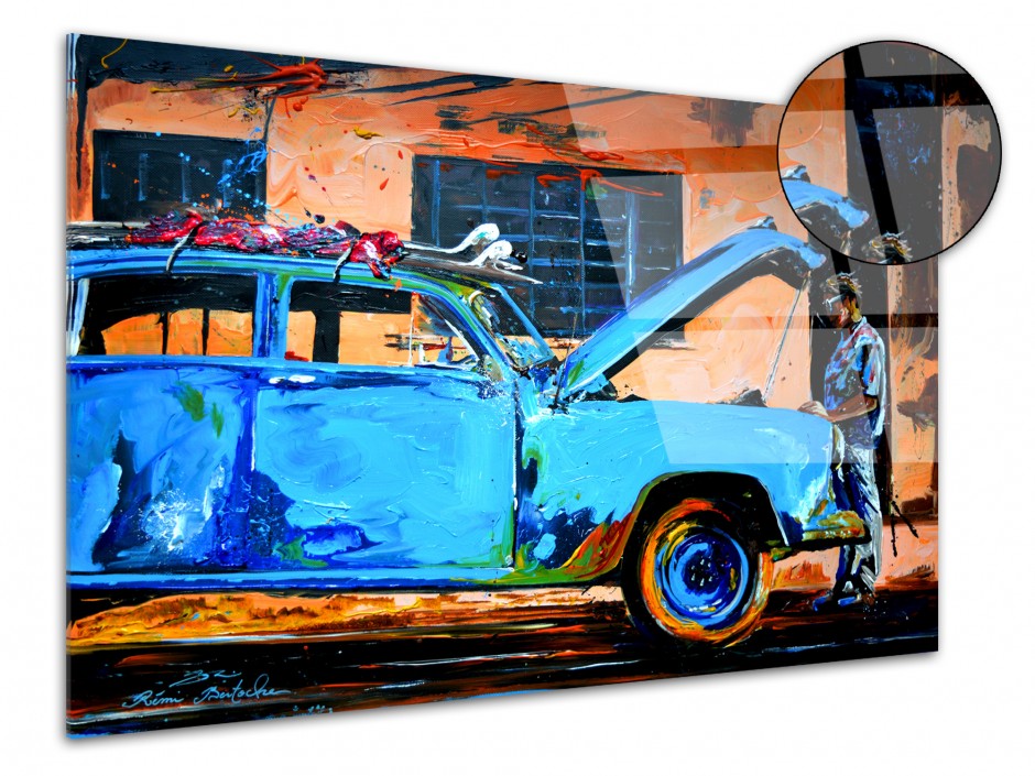 Reproduction plexiglass tableau Rémi Bertoche Surfer Boy