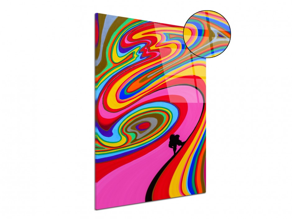 Reproduction peinture Artiste Rémi Bertoche sur plexiglas imprimée