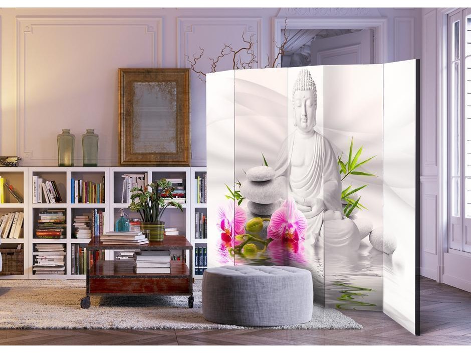 Paravent - Buddha and Orchids II