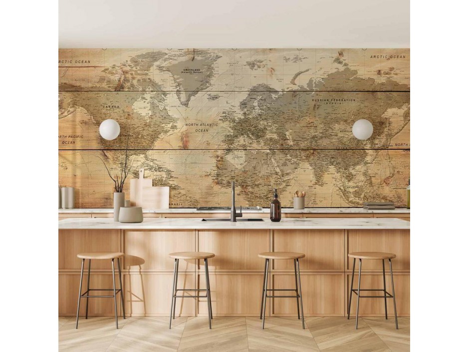 Papier peint - Map on Boards