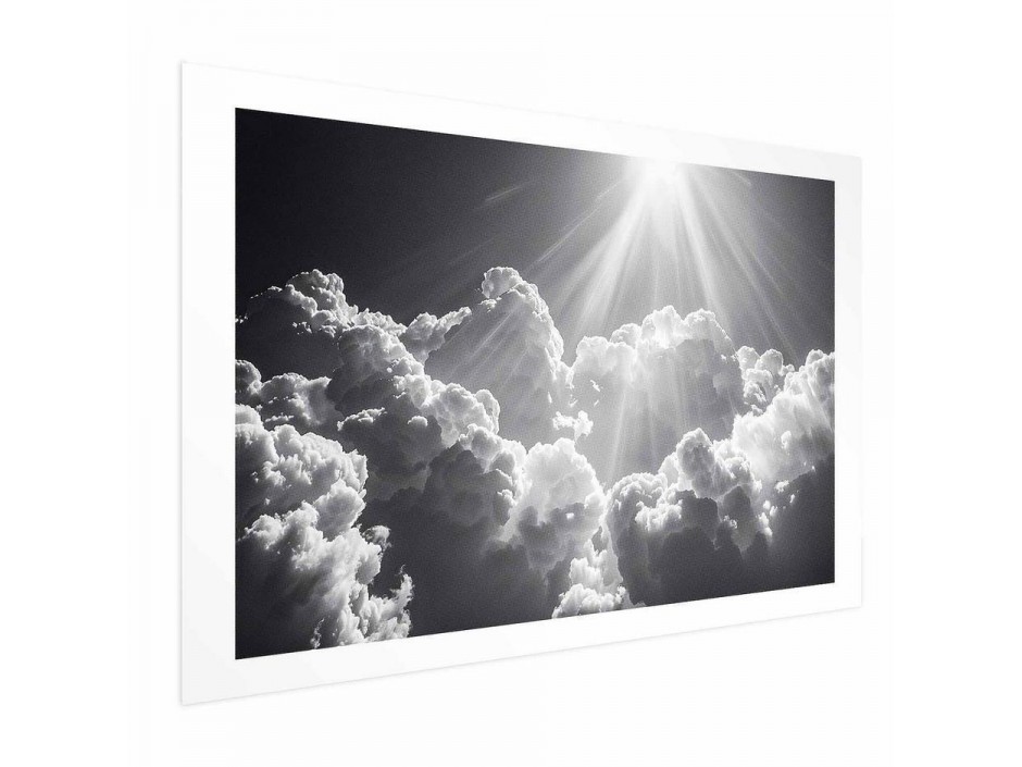 Poster - Hope in the Clouds: Inspiring Sun Rays – Awaken Emotions