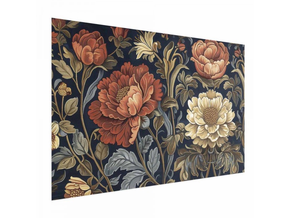 Poster - Tapestry Large Retro Flowers