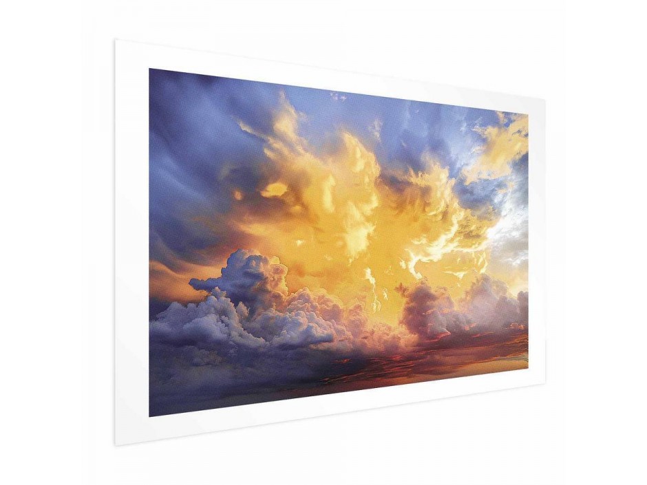 Poster - Beautiful Sunset - clouds in warm shades