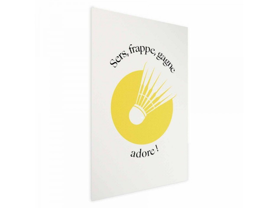 Poster - Shuttlecock Against the Yellow Sun