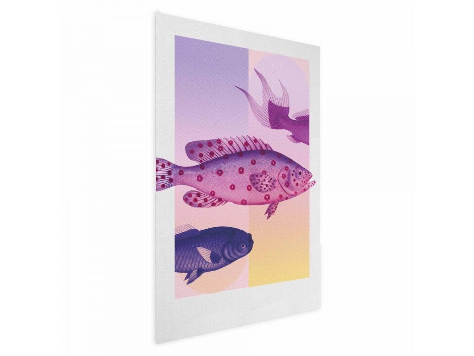 Poster - Fantastic Fish - artistic illustration of fish on a colorful background