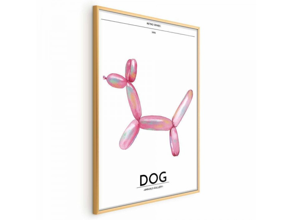 Poster - Holo-Dog - Colorful Retro Dog