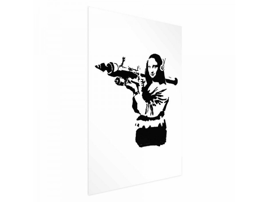 Poster - Banksy Mona Lisa with Rocket Launcher