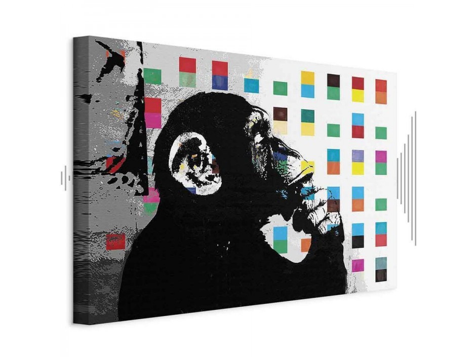Tableau - Banksy The Thinker Monkey