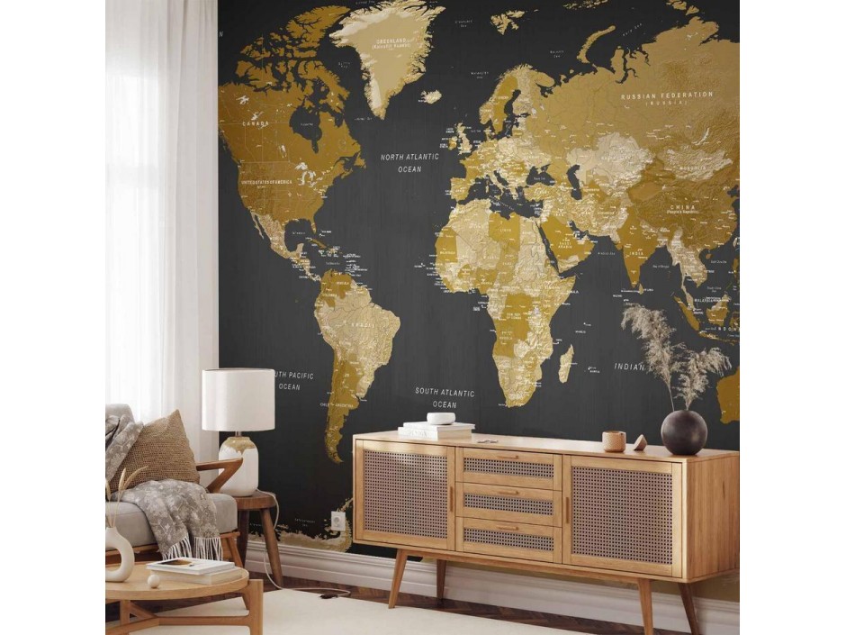Papier peint - World Map: Modern Geography