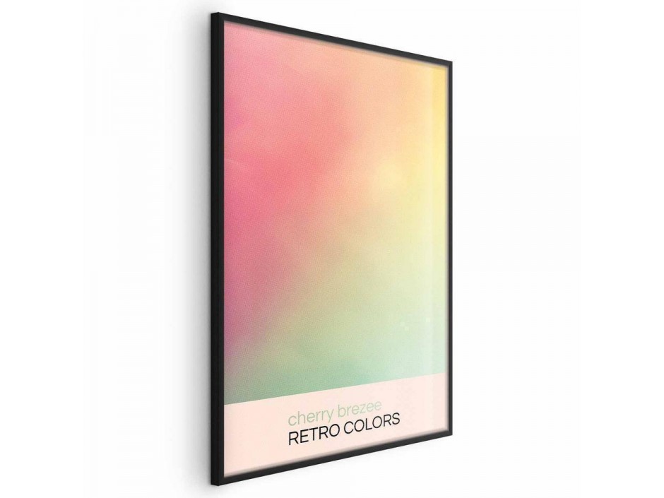 Poster - Cherry Breeze - Pastel Gradient in Soft, Retro Colors