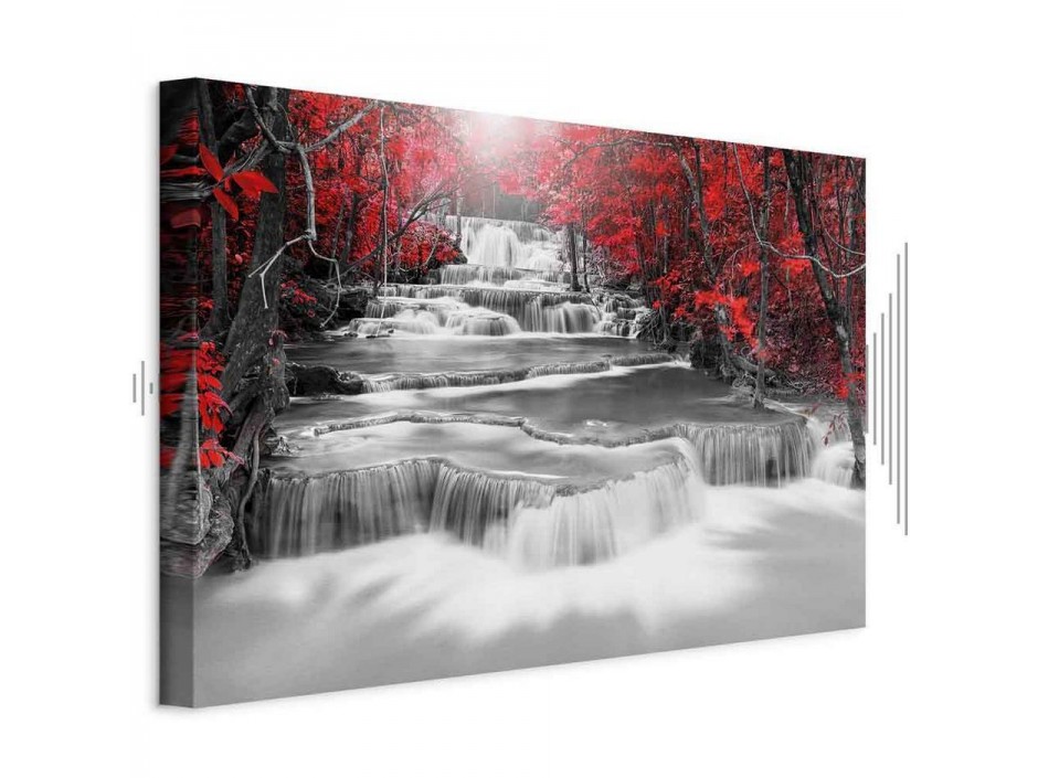 Tableau - Cascade of Thoughts (1 Part) Wide Red