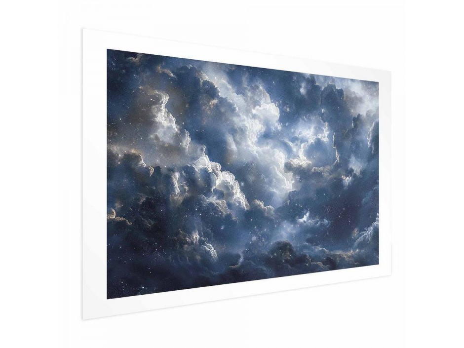 Poster - Astronomical Wonders: Clouds and Stars in Harmonious Union