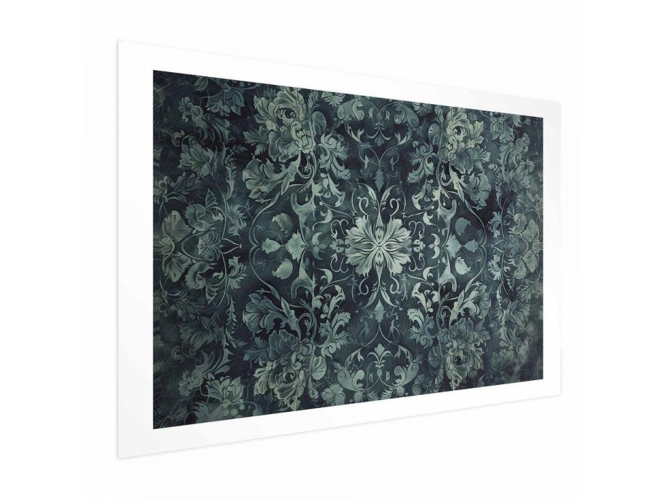 Poster - Carpet Ornaments in Emerald Shades