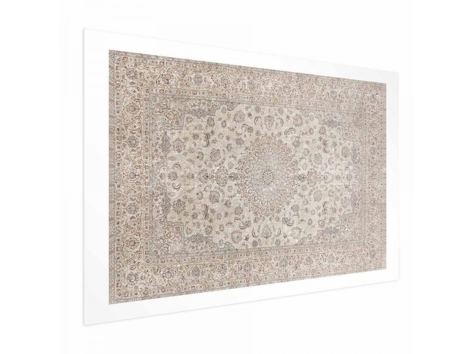 Poster - Sand Carpet - Worn Persian Rug with Rich Ornamental Motifs