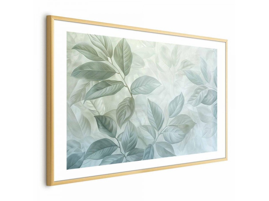 Poster - Mint Leaves - large botanical motif