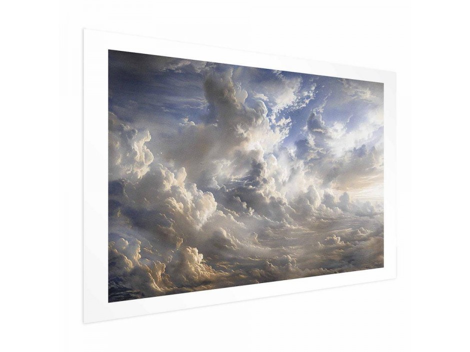 Poster - Golden Reflections on Clouds Announcing Dusk