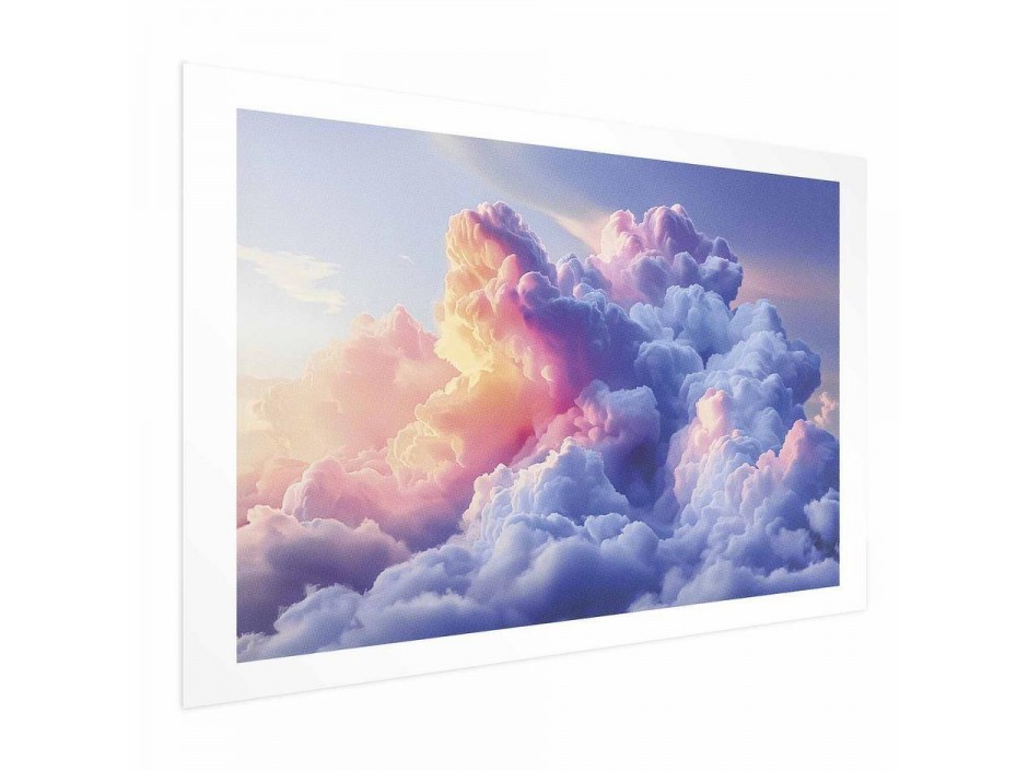 Poster - Clouds Like Painted: Artistic Dawn Brushes Painting the Sky