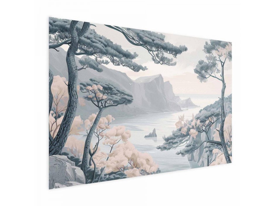 Poster - Blue Coast in Delicate Colors