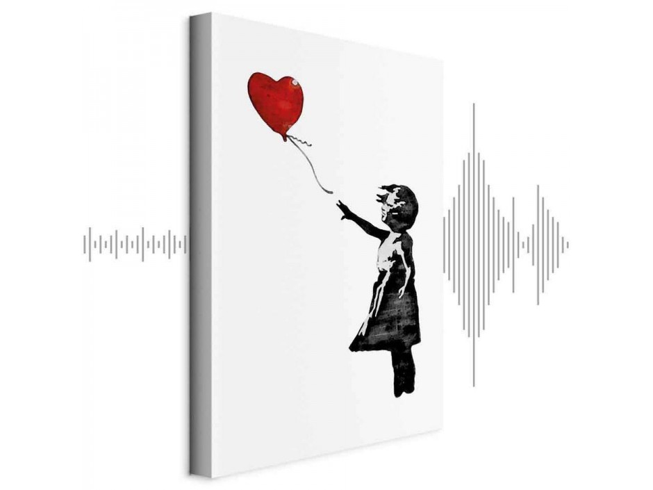 Tableau - Banksy: Girl with Balloon (1 Part) Vertical