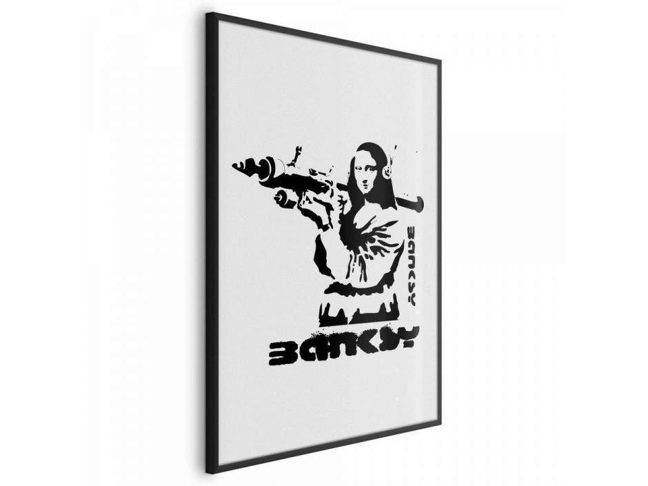 Poster - Mona Lisa with a Bazooka