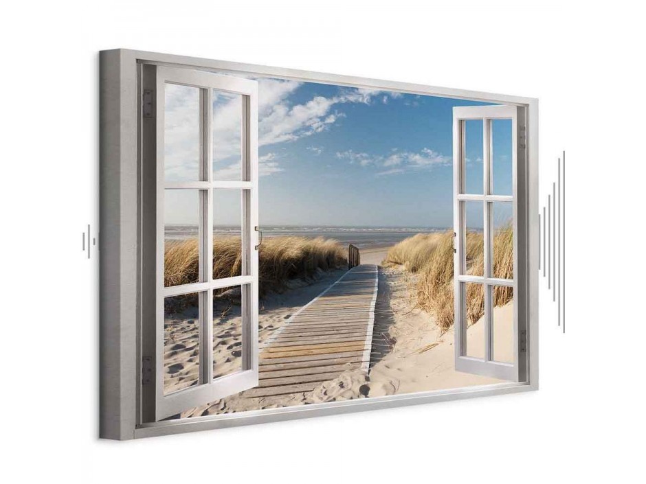 Tableau - Window: View of the Beach