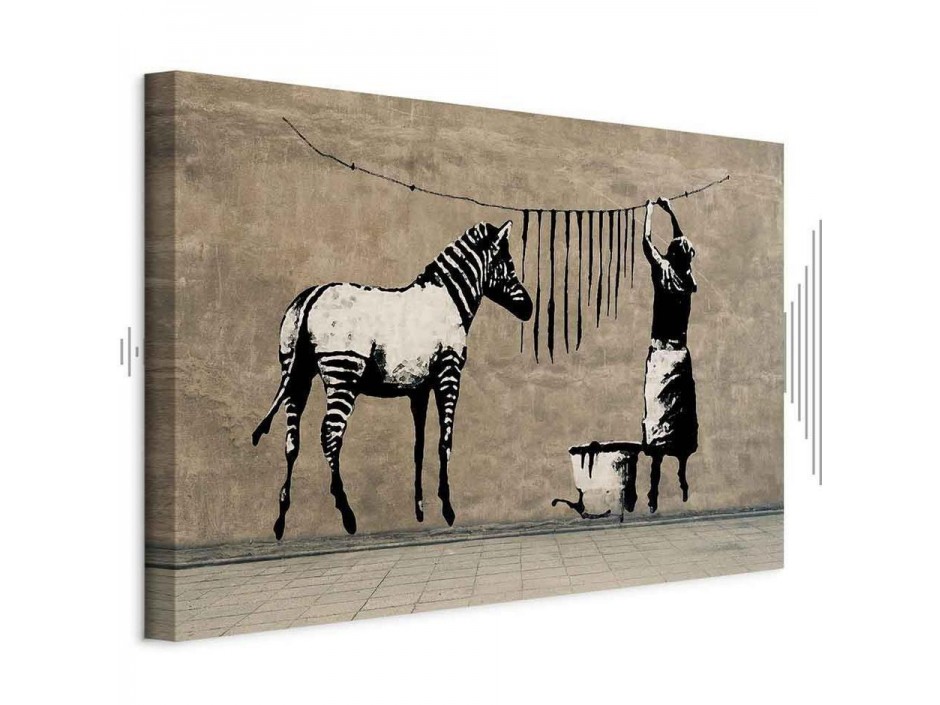 Tableau - Banksy: Washing Zebra on Concrete (1 Part) Wide