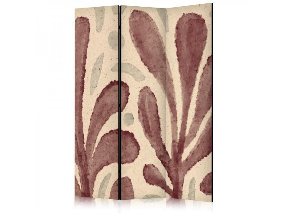 Paravent - Waving Leaves - Irregular Plant Shapes in the Style of Matisse