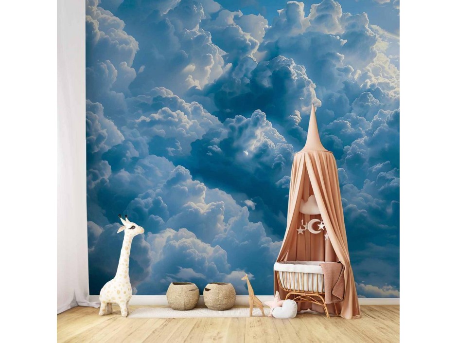 Papier peint - Ocean in the Air: Waving Clouds Reflecting Morning Light