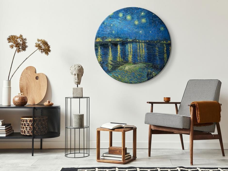 Tableau rond - Vincent Van Gogh – Starry Night Over the Rhone