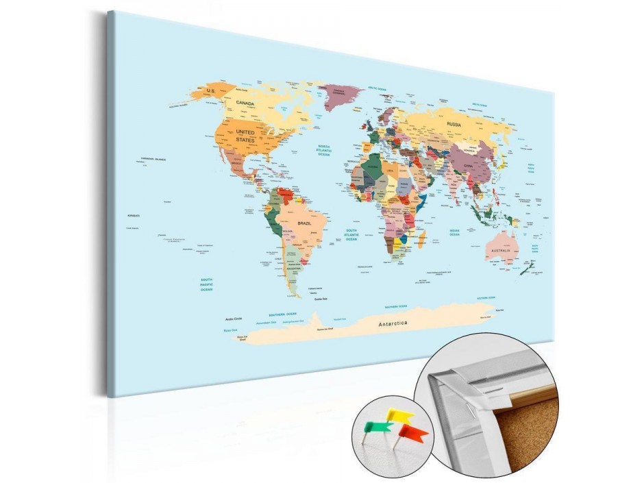 Tableau en liège - Travel with Me