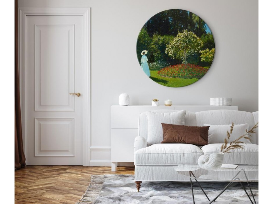 Tableau rond - Claude Monet – Woman in the Garden