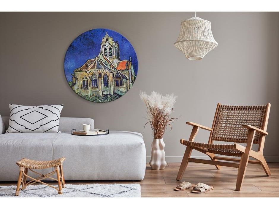 Tableau rond - Vincent van Gogh – The Church at Auvers