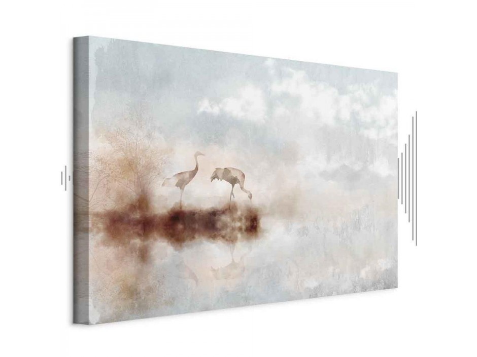 Tableau - Cranes in the Morning (1 Part) Wide